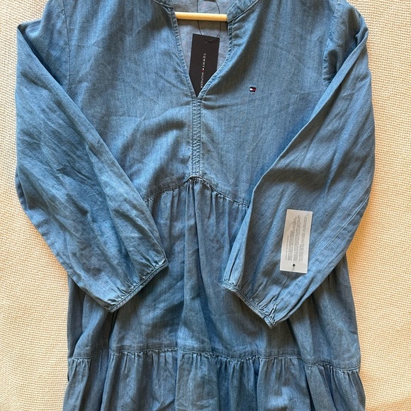 NWT Tommy Hilfiger Blue Casual Chambray Sundress - Picture 1 of 7